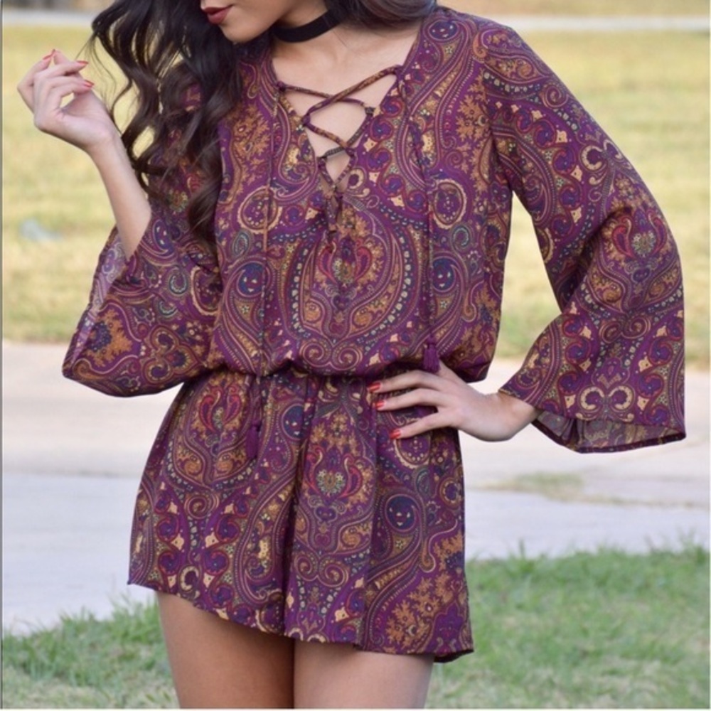 Show Me Your Mumu Paisley floral romper